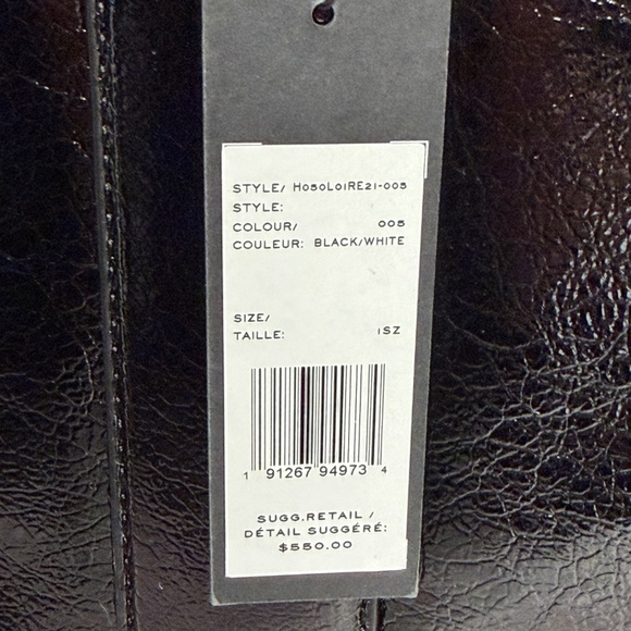 Marc Jacobs The Large Crinkle Teddy Tote - Black w/ White Trim - Picture 8 of 9